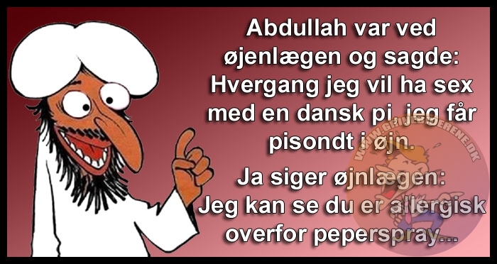 Abdullah var ved øjenlægen