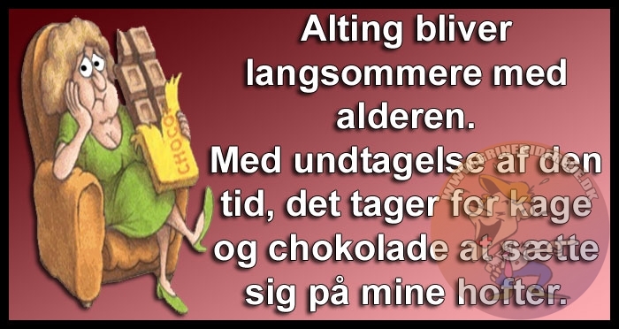 Alting bliver langsommere med alderen