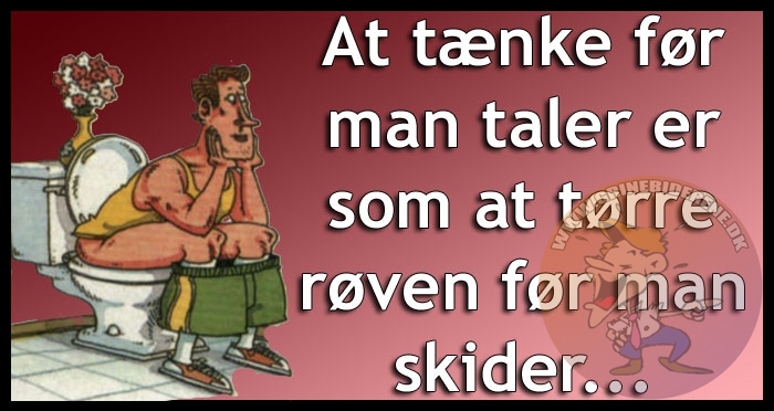At tænke før man taler
