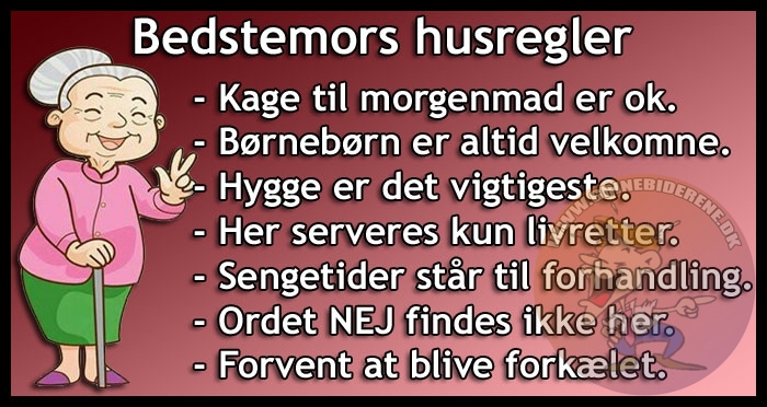 Bedstemors husregler