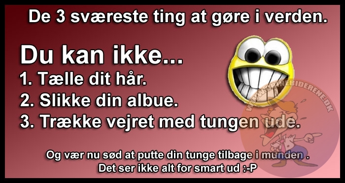 De 3 sværeste ting at gøre i verden