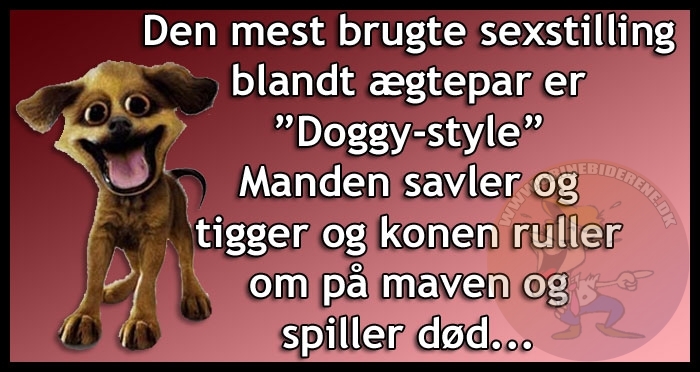 Den mest brugte sexstilling blandt ægtepar er Doggy-style