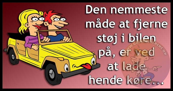 Den nemmeste måde at fjerne støj i bilen på, er ved at lade hende køre