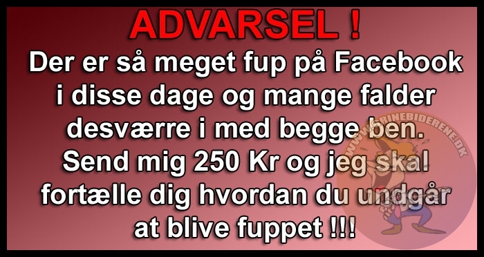 Der er så meget fup på Facebook