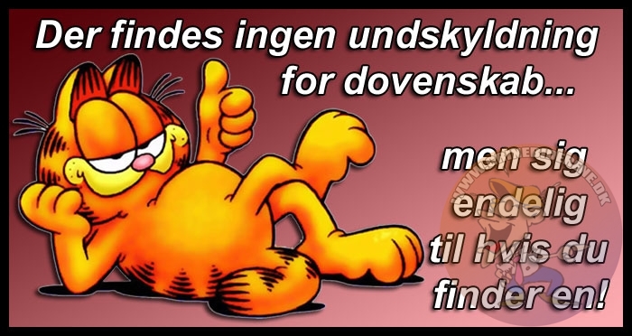 Der findes ingen undskyldning for dovenskab