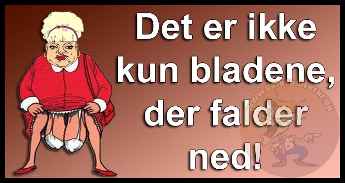 Det er ikke kun bladene, der falder ned
