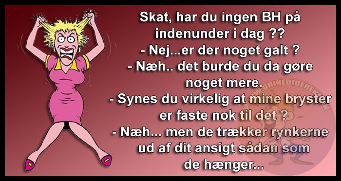Skat, har du ingen BH på indenunder i dag